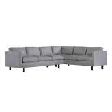 Design Within Reach Goodland Large Sectional in Fabric, Left, Walnut Legs