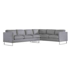 Design Within Reach Goodland Large Sectional in Fabric, Left, Stainless Legs