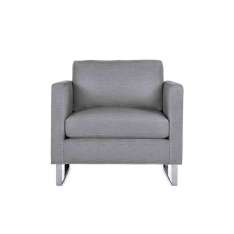 Design Within Reach Goodland Armchair in Fabric, Stainless Legs