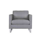 Design Within Reach Goodland Armchair in Fabric, Stainless Legs