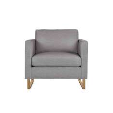 Design Within Reach Goodland Armchair in Fabric, Bronze Legs
