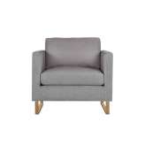 Design Within Reach Goodland Armchair in Fabric, Bronze Legs