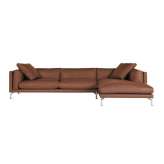 Design Within Reach Como Sectional Chaise in Leather, Right