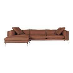 Design Within Reach Como Sectional Chaise in Leather, Left