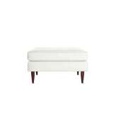 Design Within Reach Bantam Cocktail Ottoman in Leather