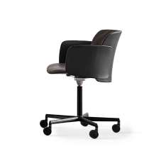 Desalto Paper | swivelling chair adjustable height with wheels