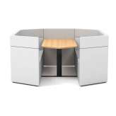 Derlot Prisma, 6 Person mid-back workbooth