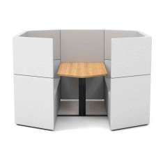 Derlot Prisma, 6 Person high-back workbooth
