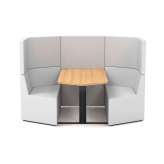 Derlot Prisma, 2 Person high-back workbooth