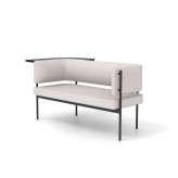 Derlot Crescent, Two seater sofa with floating table