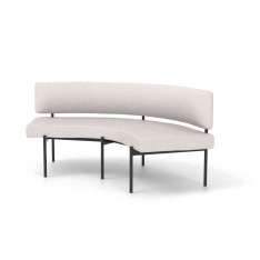 Derlot Crescent, 72˚ Mid-back curved bench