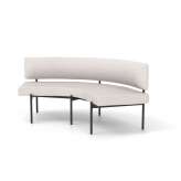 Derlot Crescent, 72˚ Mid-back curved bench