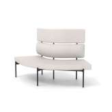 Derlot Crescent, 72˚ High-back curved bench