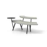 Derlot Autobahn, 90˚ Curved seat with floating table