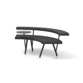 Derlot Autobahn, 90˚ Curved seat with floating table