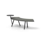 Derlot Autobahn, 90˚ Curved seat with floating table