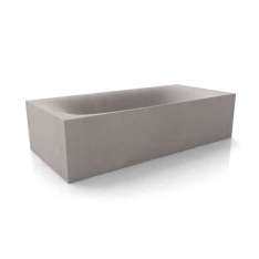 Dade Design AG concrete works Beton dade WAVE CUBED concrete bathtub