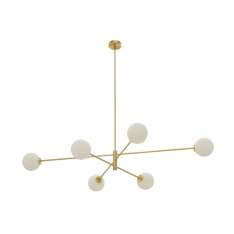 CTO Lighting Trevi pendant 6 satin brass