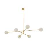 CTO Lighting Trevi pendant 6 satin brass