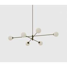 CTO Lighting Trevi pendant 6 dark bronze