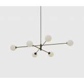 CTO Lighting Trevi pendant 6 dark bronze