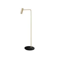 CTO Lighting Heron floor satin brass