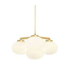 CTO Lighting Cloudesley chandelier small satin brass