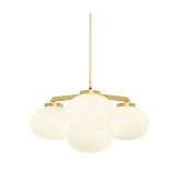 CTO Lighting Cloudesley chandelier small satin brass