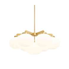 CTO Lighting Cloudesley chandelier medium satin brass