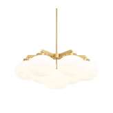 CTO Lighting Cloudesley chandelier medium satin brass