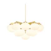 CTO Lighting Cloudesley chandelier large satin brass