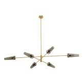 CTO Lighting Axis large pendant satin brass / smoked glass