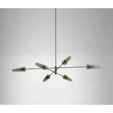 CTO Lighting Axis large pendant bronze / smoked glass