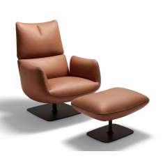 COR Jalis Lounge easy chair on a swivel plate base