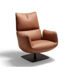 COR Jalis Lounge easy chair on a swivel plate base