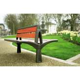 Concept Urbain Vesta double wooden bench