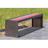 Concept Urbain Soha metal backless bench