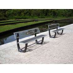 Concept Urbain Delta mesh bench