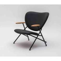 Comforty Calder Armchair with wooden armrests