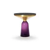 ClassiCon Bell Side Table brass-marble-violet