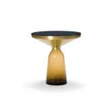 ClassiCon Bell Side Table brass-glass-orange