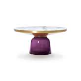 ClassiCon Bell Coffee Table brass-marble-violet