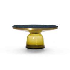 ClassiCon Bell Coffee Table brass-glass-yellow