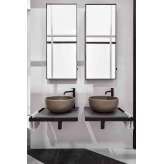 Ceramica Cielo Multiplo washbasin on countertop