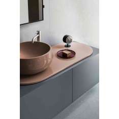 Ceramica Cielo Delfo washbasin on cabinet