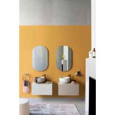 Ceramica Cielo Delfo 76 washbasin on cabinet