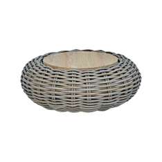 cbdesign Bubble Round Coffe Table 90 X 35 Cm Teak Top