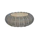 cbdesign Bubble Round Coffe Table 90 X 35 Cm Teak Top