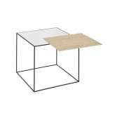 by Lassen Twin 42 Table Top, White/Oak