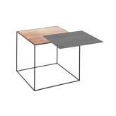 by Lassen Twin 42 Table Top, Black Stained Ash/Copper